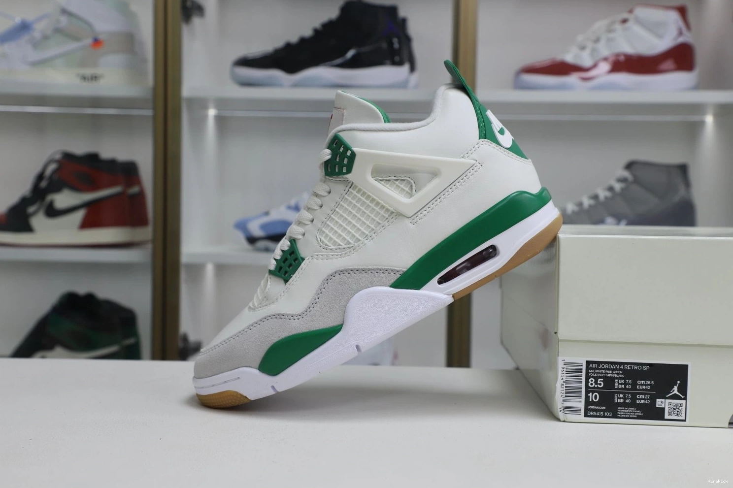 'PINE GREEN' RETRO SB NIKE X JORDAN 4 AIR 0224
